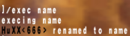 Rename to name